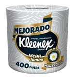 Kimberly Clark Kleenex Papel Higiénico Tradicional Mega Jumbo C/80