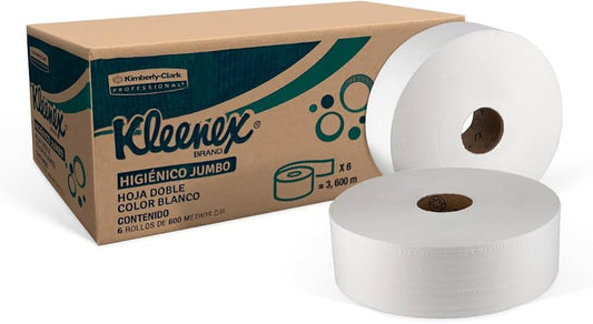 Papel Higiénico Jumbo Kleenex Sr. 600 M X 9.5