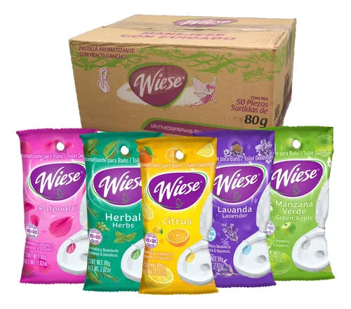 Wiese Pastilla Aromatizante Redonda Surtido 80G C/50